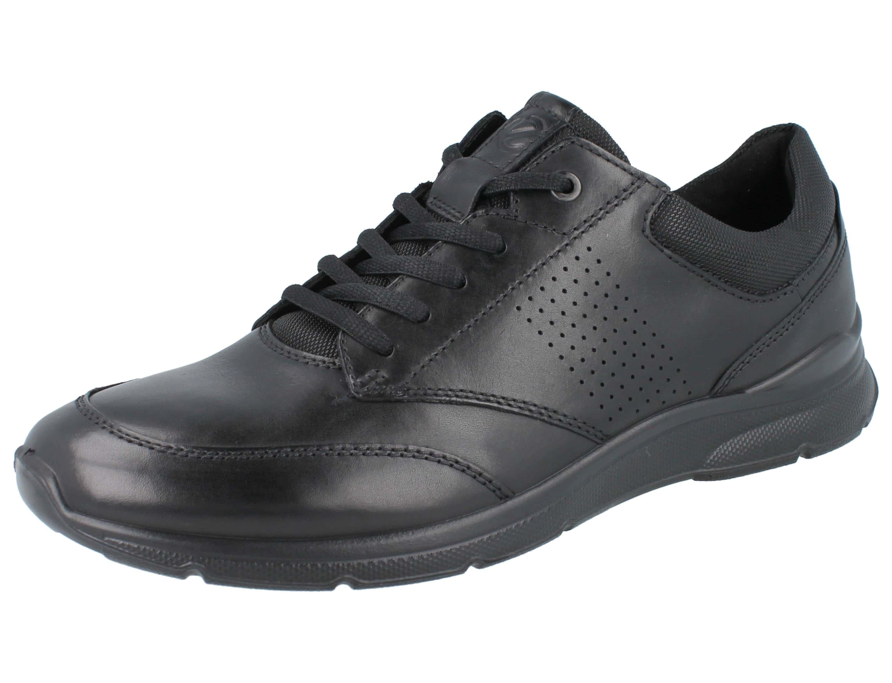 ECCO Irving Herren Schnürhalbschuh schwarz Glattleder